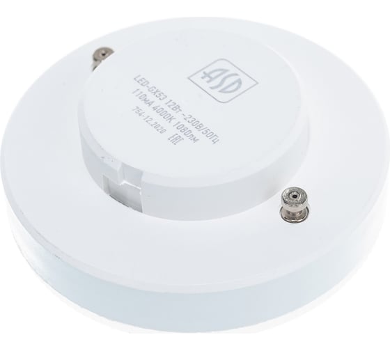 Светодиодная лампа ASD LED-GX53-standard 12Вт 230В 4000К 1080Лм 4690612014425
