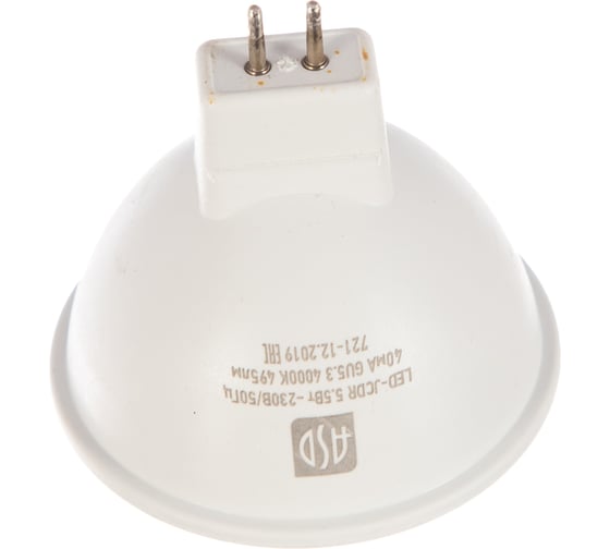 Светодиодная лампа ASD LED-JCDR-standard 5.5Вт 230В GU5.3 4000К 495Лм 4690612001432
