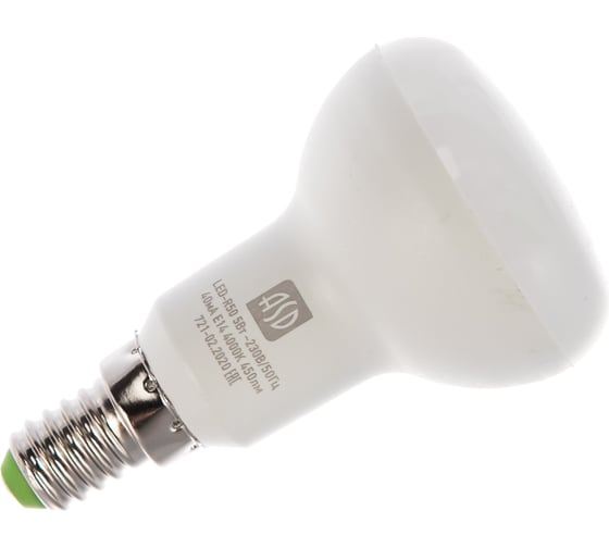 Светодиодная лампа ASD LED-R50-standard 5Вт 230В Е14 4000К 450Лм 4690612001517