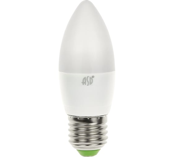Светодиодная лампа ASD LED-СВЕЧА-standard 5Вт 230В Е27 4000К 450Лм 4690612003917