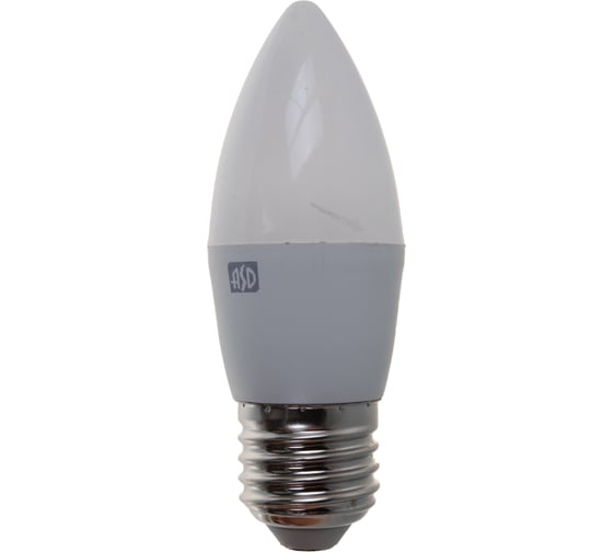 Светодиодная лампа ASD LED-СВЕЧА-standard 5Вт 230В Е27 3000К 450Лм 4690612003900