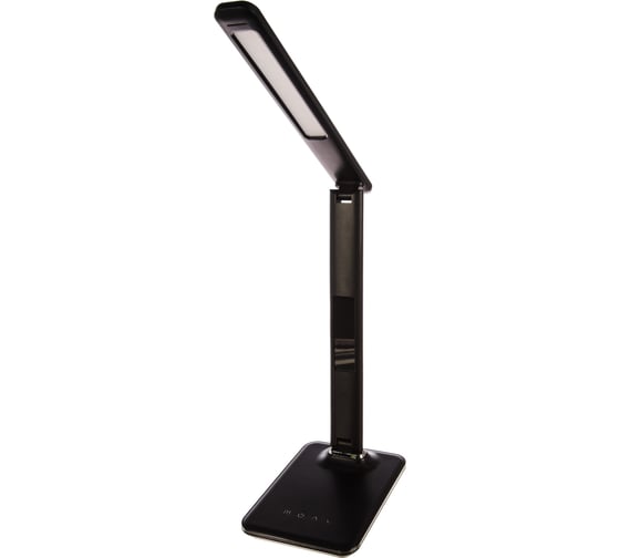 Настольный светильник Camelion KD-818 C02 черный LED 8 Вт, 230В, сенс., часы, термометр 13404 1
