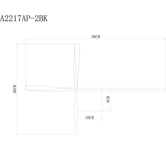 Настенный светильник ARTE LAMP acrux A2217AP-2BK