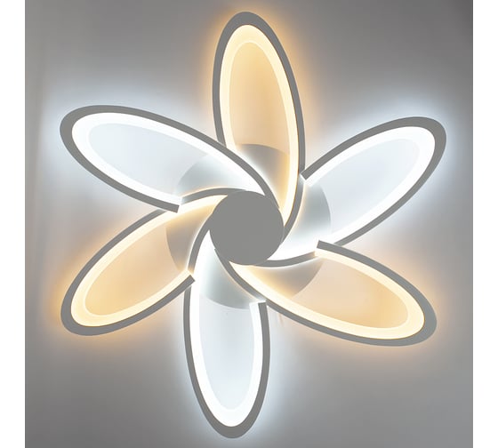 Светодиодная диммируемая люстра GLANZEN LED-0090-SATURN-white с пультом управления КА-00008933