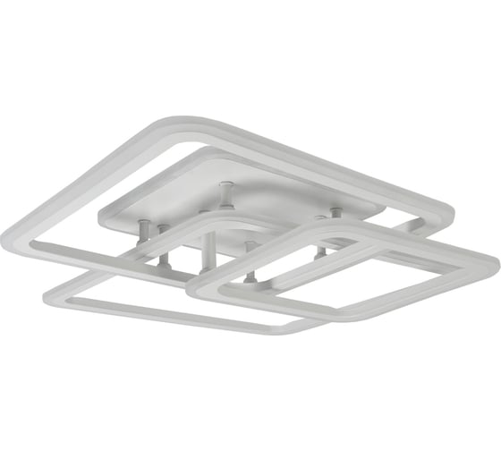 Светодиодная диммируемая люстра GLANZEN LED-0090-SQUARE-white с пультом управления КА-00008943