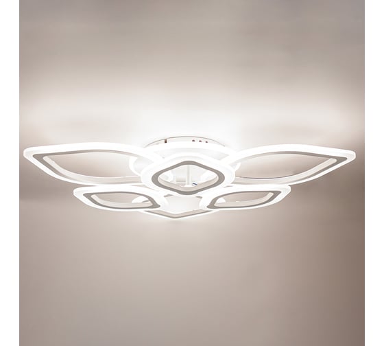 Светодиодная диммируемая люстра GLANZEN LED-0100-LOTUS-white с пультом управления КА-00008937