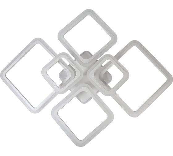 Светодиодная диммируемая люстра GLANZEN LED-0120-SQUARE-white с пультом управления КА-00008942