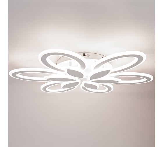 Светодиодная диммируемая люстра GLANZEN LED-0120-CAMELIA-white с пультом управления КА-00008935