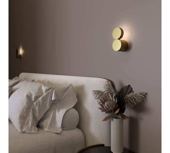 Настенный светодиодный светильник Elektrostandard brioni 40131/led золото a064598