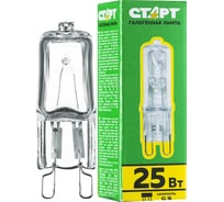 Галогенная лампа СТАРТ капсульного типа цоколь g9 220v 25w прозрачная колба 12393