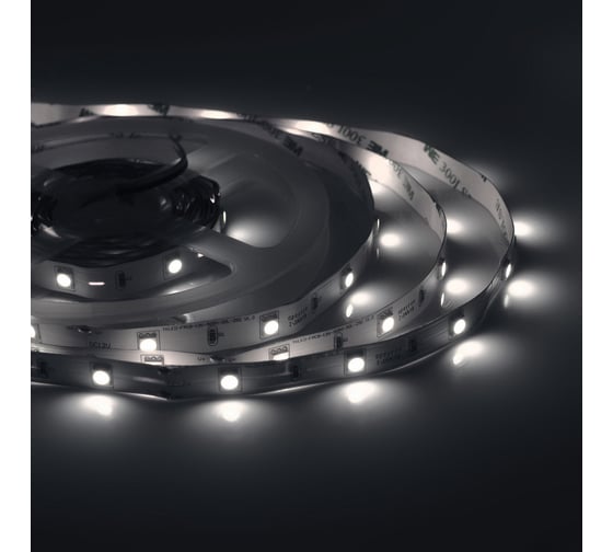 Комплект светодиодной ленты Apeyron 12В, smd 5050, 30 д/м, IP20, 5 м, холодный белый 10-40 1