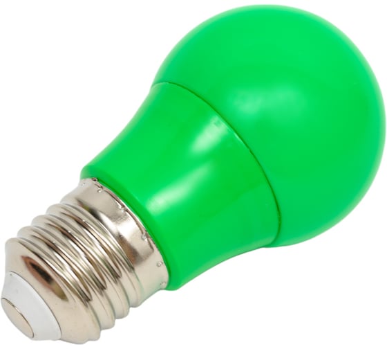 Светодиодная цветная лампа HOROZ ELECTRIC SPECTRA 3W Зелёный E27 175-250V 001-017-0003 HRZ00000009