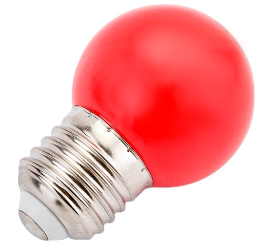 Светодиодная цветная лампа HOROZ ELECTRIC RAINBOW 1W Красный E27 220-240V 001-017-0001 HRZ00002312