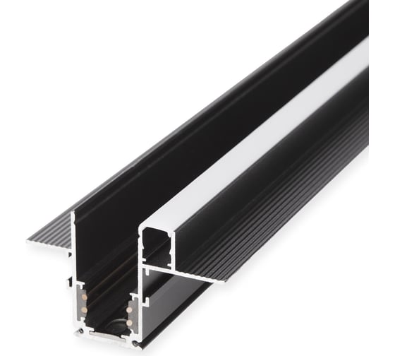 Встраиваемый шинопровод Elektrostandard Slim magnetic с местом под светодиодную ленту (чёрный) (2м) a063990