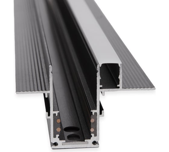 Встраиваемый шинопровод Elektrostandard Slim magnetic с местом под светодиодную ленту (чёрный) (2м) a063990