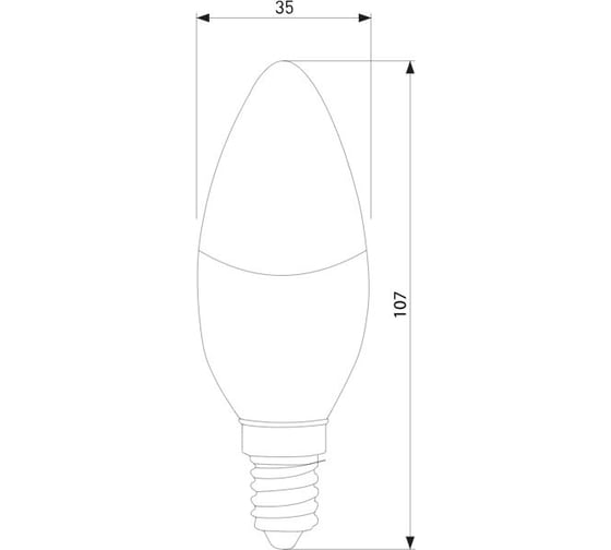 Светодиодная диммируемая лампа dimmable 7w 4200k e14 (c35) Elektrostandard a063762