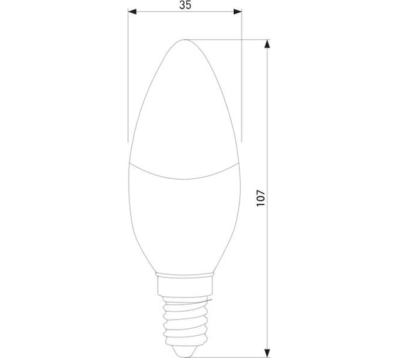 Светодиодная диммируемая лампа dimmable 7w 4200k e27 (c35) Elektrostandard a063763