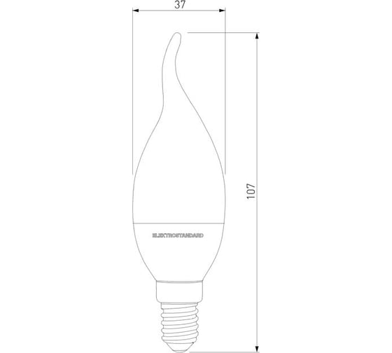 Светодиодная диммируемая лампа dimmable 7w 4200k e14 (cw35) Elektrostandard a063764