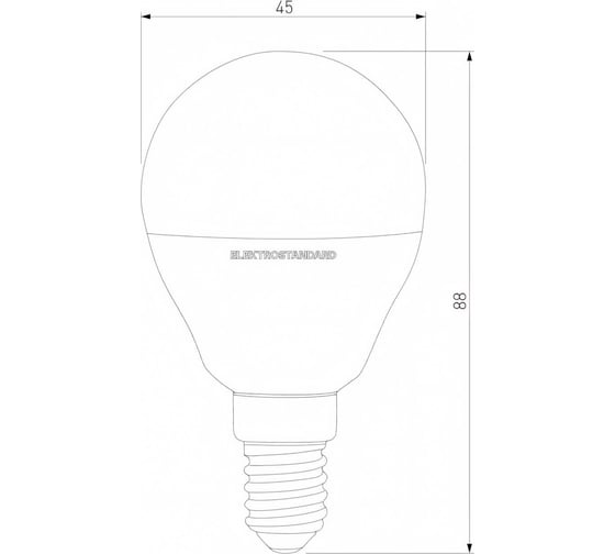 Светодиодная диммируемая dimmable 7w 4200k e14 (g45) Elektrostandard a063765