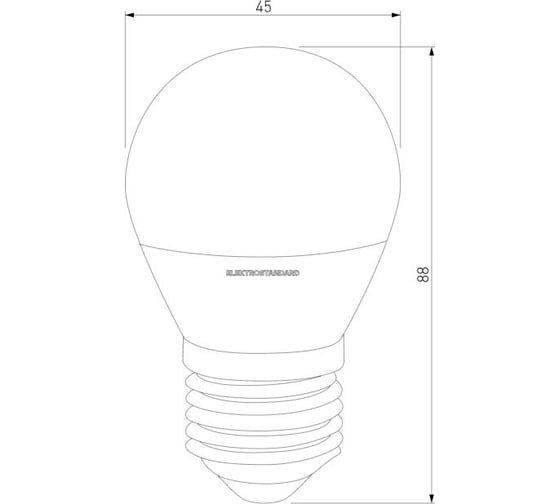 Светодиодная диммируемая лампа dimmable 7w 4200k e27 (g45) Elektrostandard a063766