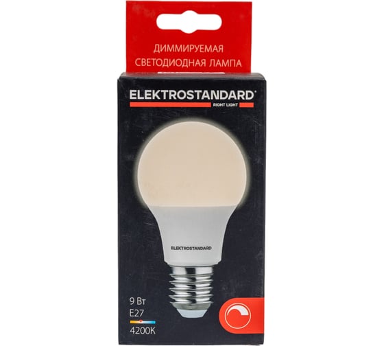 Светодиодная диммируемая лампа dimmable 9w 4200k e27 (а60) Elektrostandard a063769