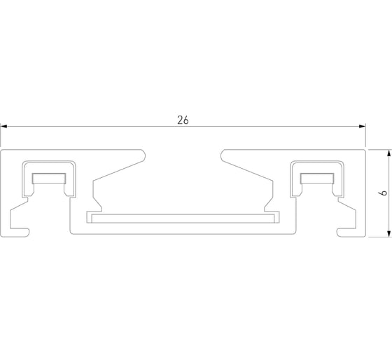 Накладной шинопровод Elektrostandard Flat magnetic (2м) чёрный a063722