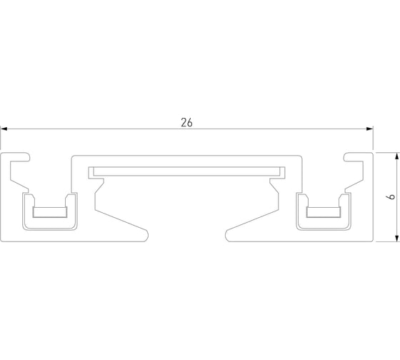 Накладной шинопровод Elektrostandard Flat magnetic (2м) чёрный a063722