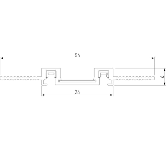 Встраиваемый шинопровод Elektrostandard Flat magnetic (2м) чёрный a063727
