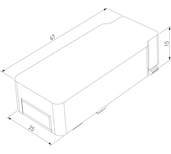 Ввод питания Elektrostandard Flat magnetic (черный) a063736