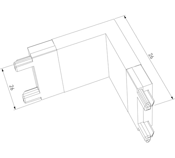 Угловой внутренний коннектор Elektrostandard Flat magnetic для накладного шинопровода (черный) a063737