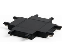 Четырёхсторонний соединитель Elektrostandard Flat magnetic для накладного шинопровода (чёрный) a063738
