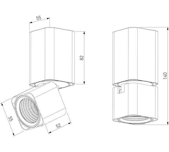 Потолочный светодиодный светильник Elektrostandard 25043/led 10w 4000k белый a063681