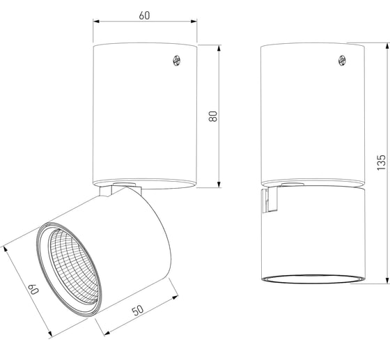 Потолочный светодиодный светильник Elektrostandard 25042/led 10w 4000k чёрный a063680