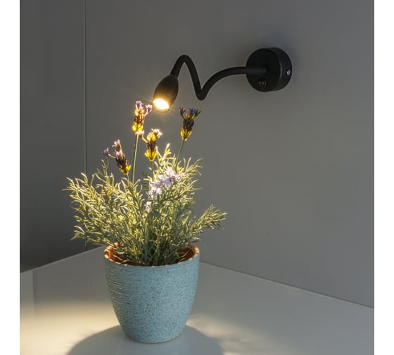 Настенный светодиодный светильник Elektrostandard band led 3000к mrl черный a063706