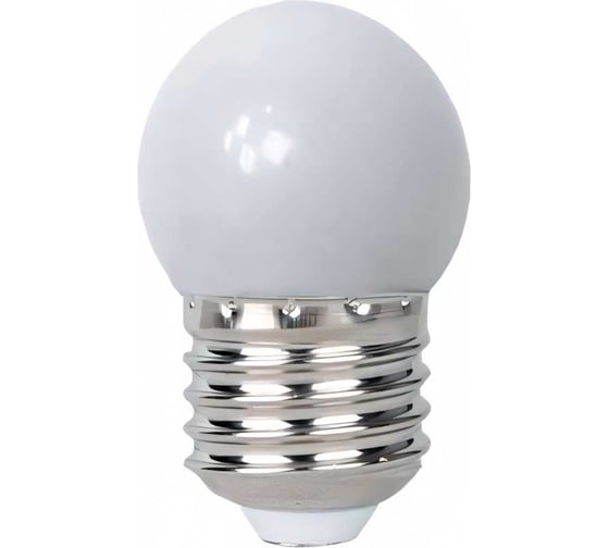 Светодиодная лампа Jazzway PLED-ECO 1Вт G45 шар 4500К нейтральный белый E27 для Белт-лайт 5040663