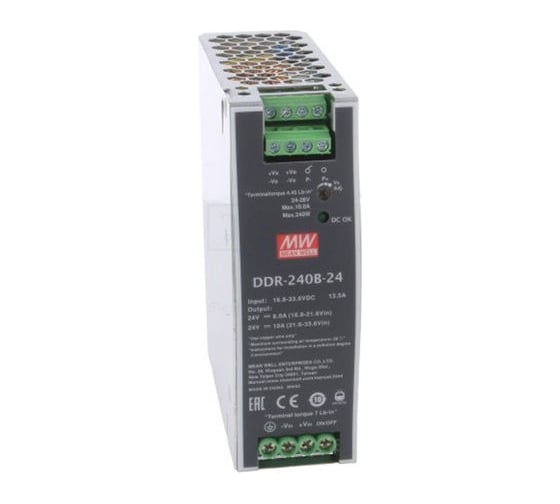 Преобразователь Mean Well DDR-240B-24 DC-DC на DIN-рейку Т03198723 1