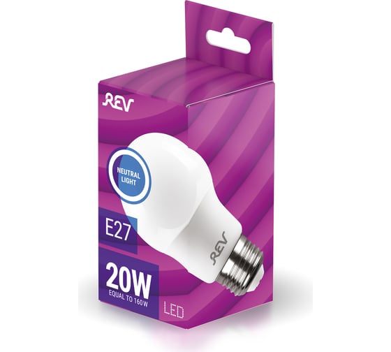 Светодиодная лампа REV A60 Е27 20W, 4000K, 32405 8