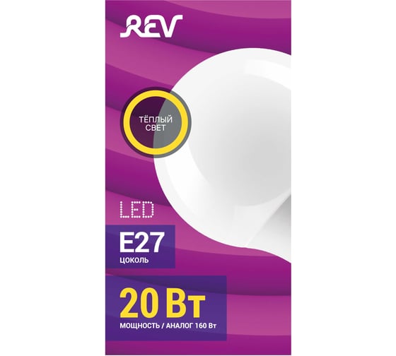 Светодиодная лампа REV A60 Е27 20W, 2700K, 32404 1