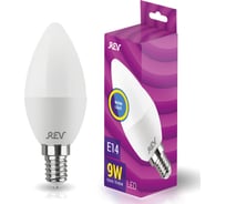 Светодиодная лампа REV C37 Е14 9W, 2700K, 32410 2