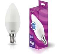 Светодиодная лампа REV C37 Е14 9W, 4000K, 32411 9