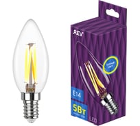 Светодиодная лампа REV FILAMENT свеча, С37, E14, 5Вт, 2700K, DECO Premium 32359 4