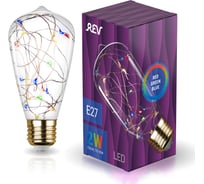 Светодиодная лампа REV VINTAGE RGB Starry ST64, E27, DECO Premium 32447 8