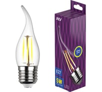 Светодиодная лампа REV FILAMENT свеча на ветру, FC37, E27, 5Вт, 2700K, DECO Premium 32428 7