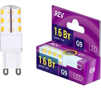 Светодиодная лампа REV JCD G9, 1,6W 3000K, 220V 32439 3
