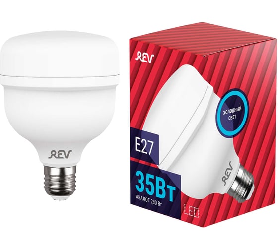 Светодиодная лампа REV T120, E27, 35W, 6500К, PowerMax, дневной свет 32420 1