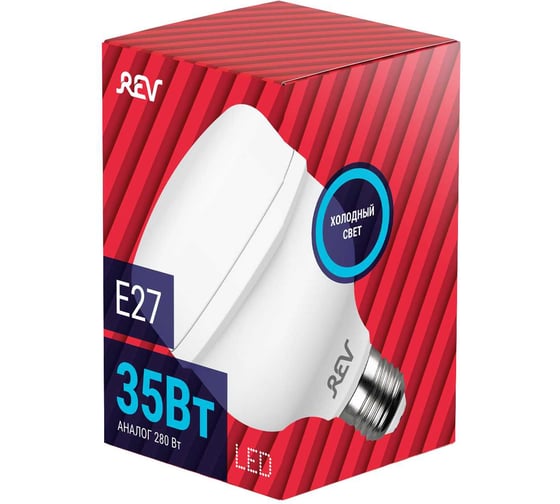Светодиодная лампа REV T120, E27, 35W, 6500К, PowerMax, дневной свет 32420 1