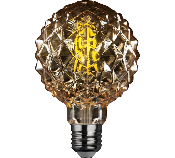 Светодиодная лампа REV VINTAGE GOLD FILAMENT колба "Кристалл" шар, G95, E27, 5Вт, 2200K, DECO Premium, 32448 5
