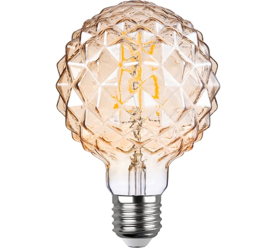 Светодиодная лампа REV VINTAGE GOLD FILAMENT колба "Кристалл" шар, G95, E27, 5Вт, 2200K, DECO Premium, 32448 5