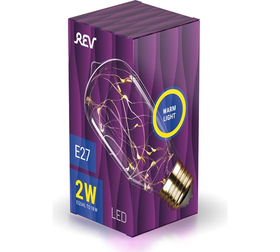 Светодиодная лампа REV VINTAGE Copper Wire ST64, E27, 2700K, DECO Premium, 32445 4