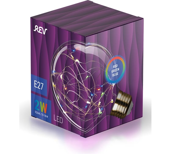 Светодиодная лампа REV VINTAGE RGB Starry шар G95, E27, DECO Premium 32446 1